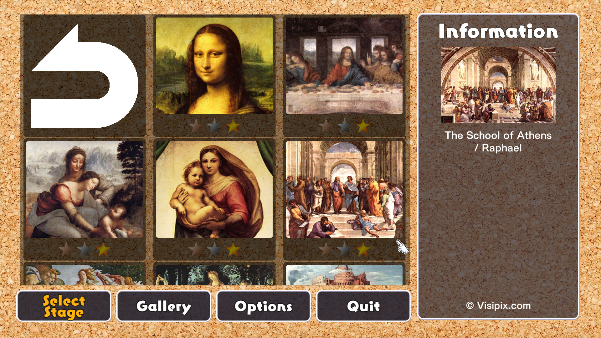 Jigsaw Masterpieces : Masterpieces of World - Renaissance - official in-game screenshot 1