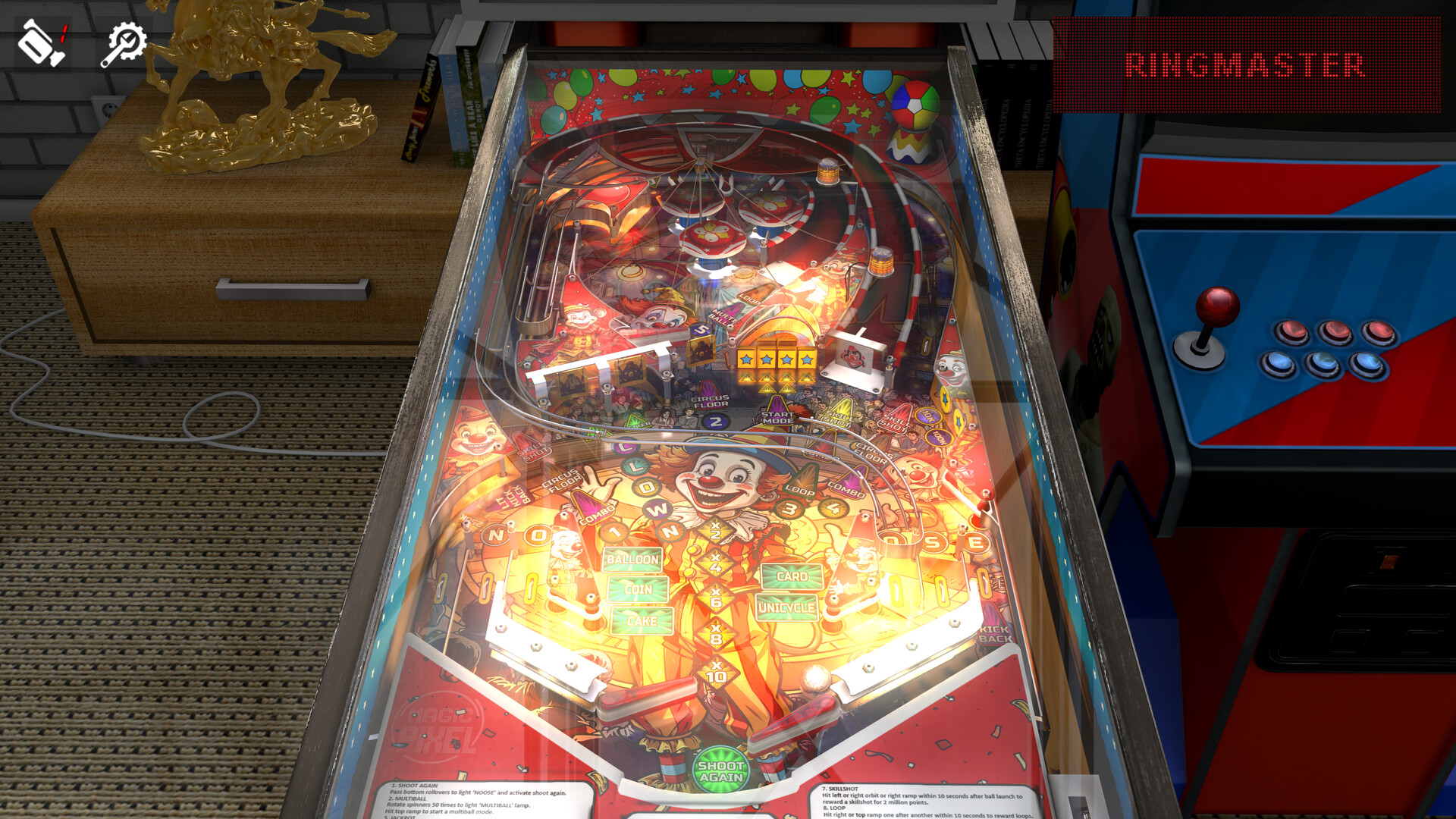 Zaccaria Pinball - Clown 2019 Table official in-game screenshot 1