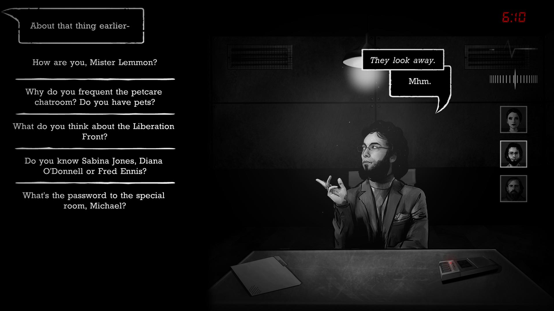 Interrogation: You will be deceived official in-game screenshot 1