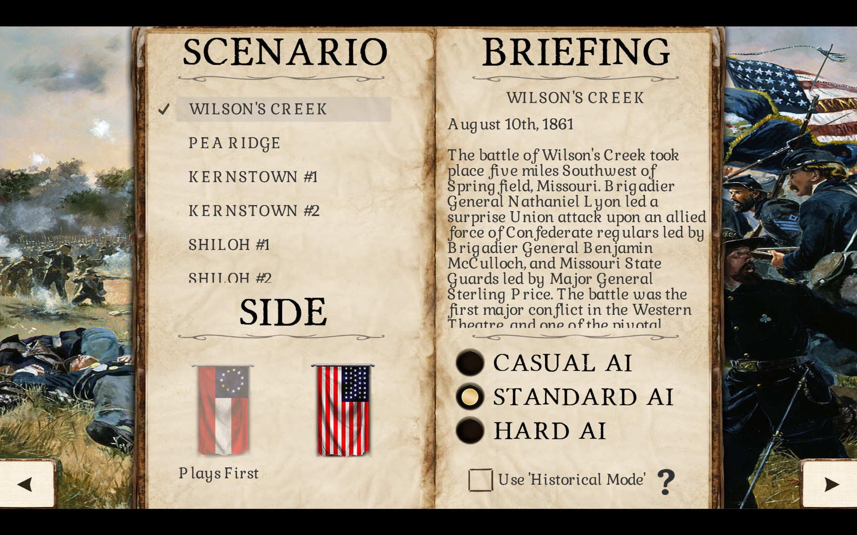 Great Battles of the American Civil War official in-game screenshot 1