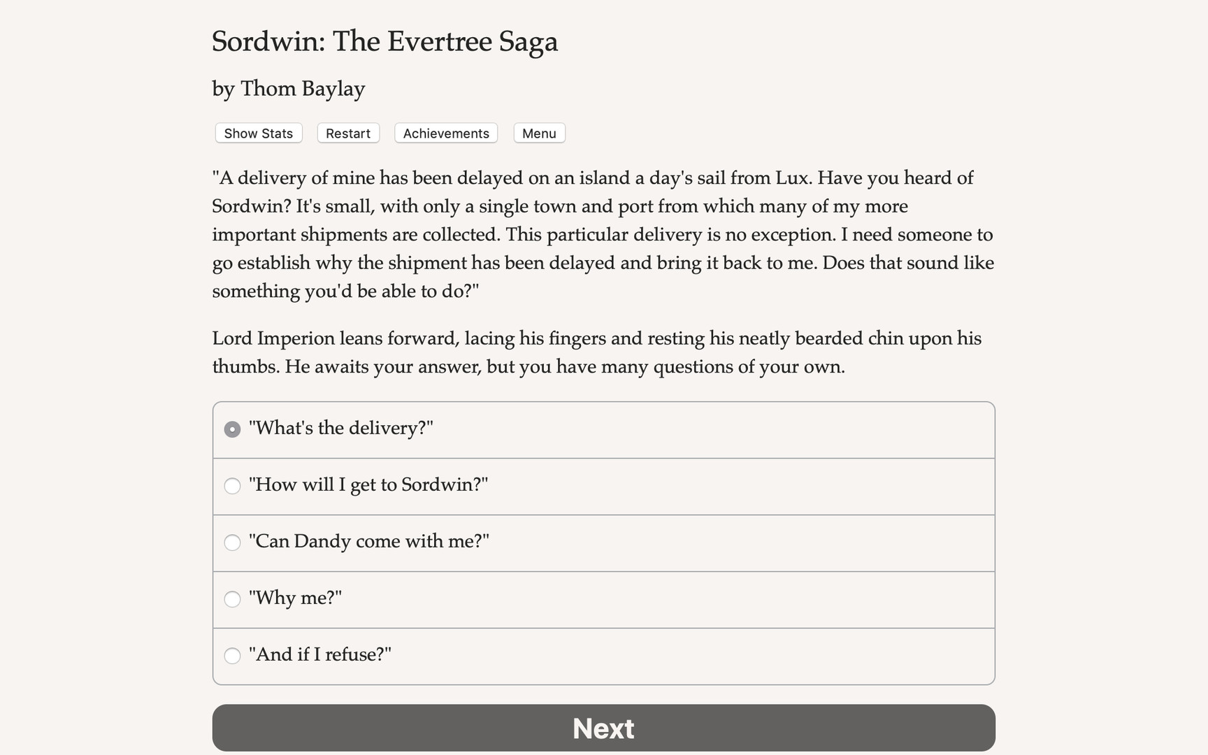 Sordwin: The Evertree Saga official in-game screenshot 1