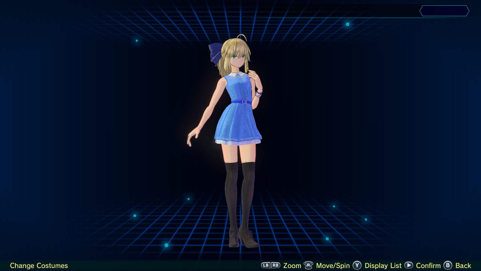 Fate/EXTELLA LINK - Sky Blue Dress official in-game screenshot 1