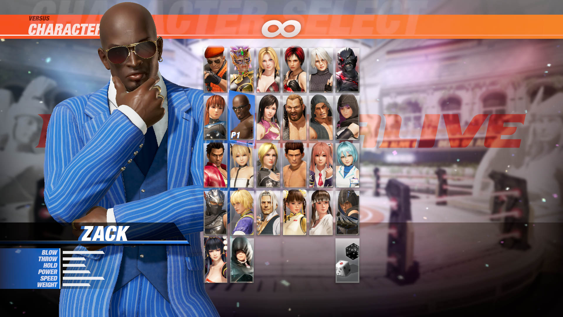 DOA6 Character: Zack official in-game screenshot 1