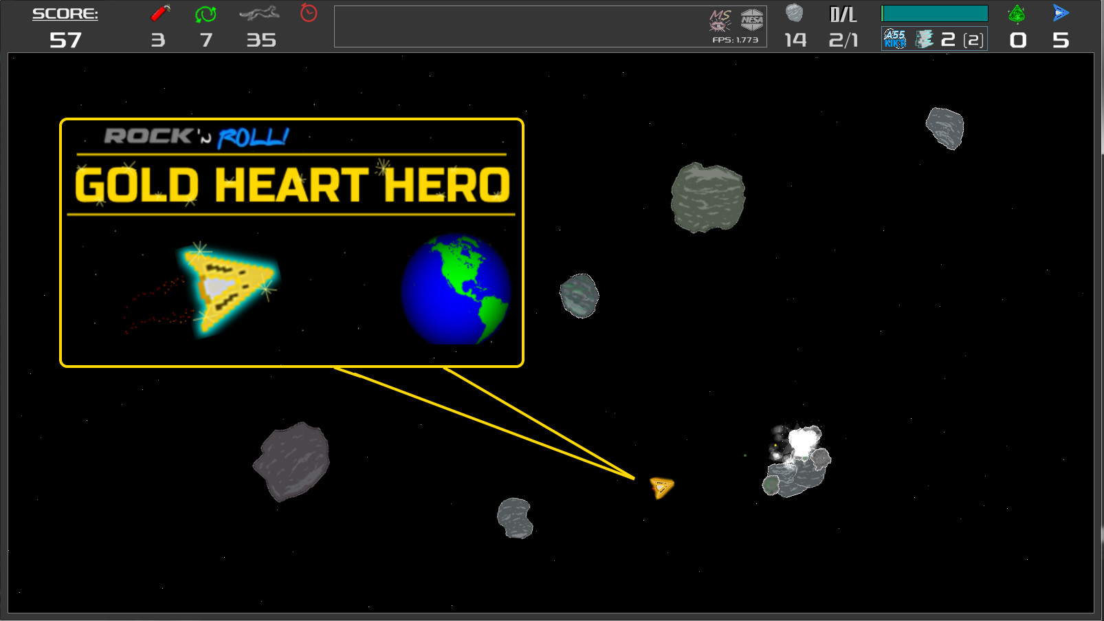 Rock 'N Roll Gold Heart Hero Support DLC official in-game screenshot 1