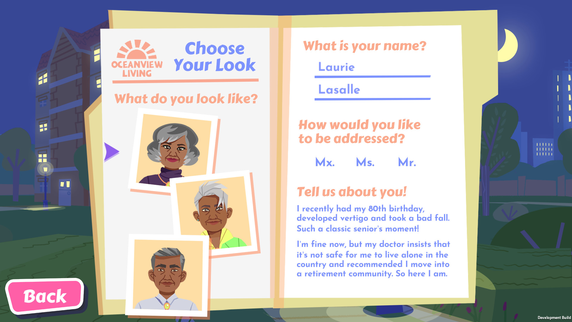 Later Daters official in-game screenshot 1