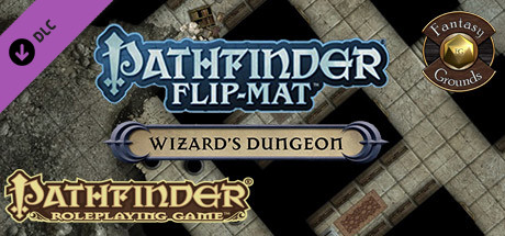 Fantasy Grounds - Pathfinder Flip-Mat: Wizard's Dungeon (Map Pack) cover artwork