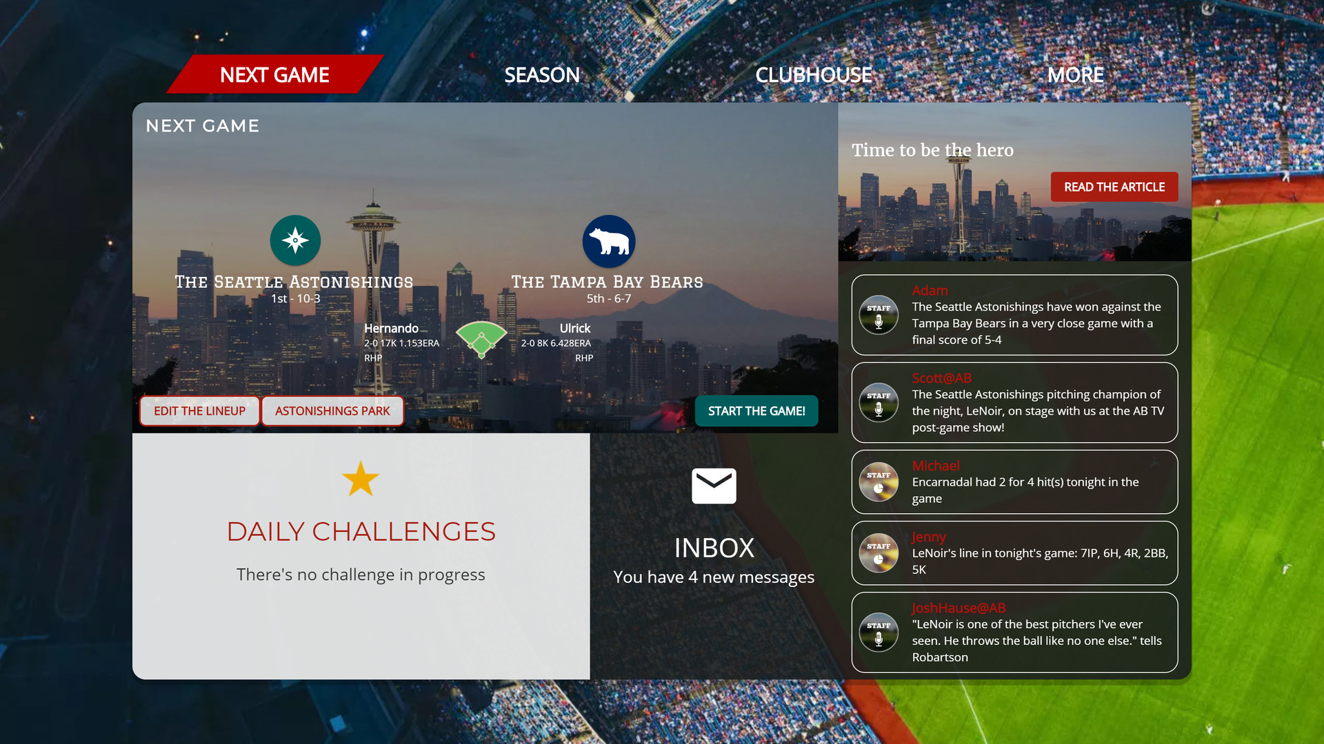 Astonishing Baseball 2019 official in-game screenshot 1