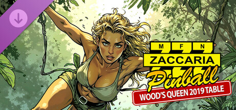 Zaccaria Pinball - Wood's Queen 2019 Table cover artwork