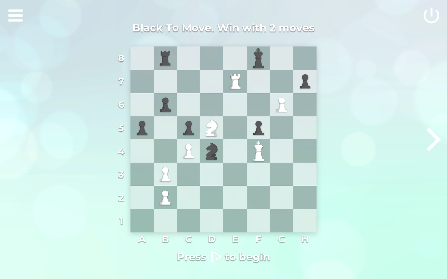 Zen Chess: Blindfold Masters official in-game screenshot 1