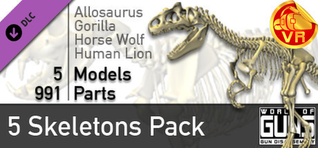 World of Guns VR: 5 Skeletons Pack cover artwork