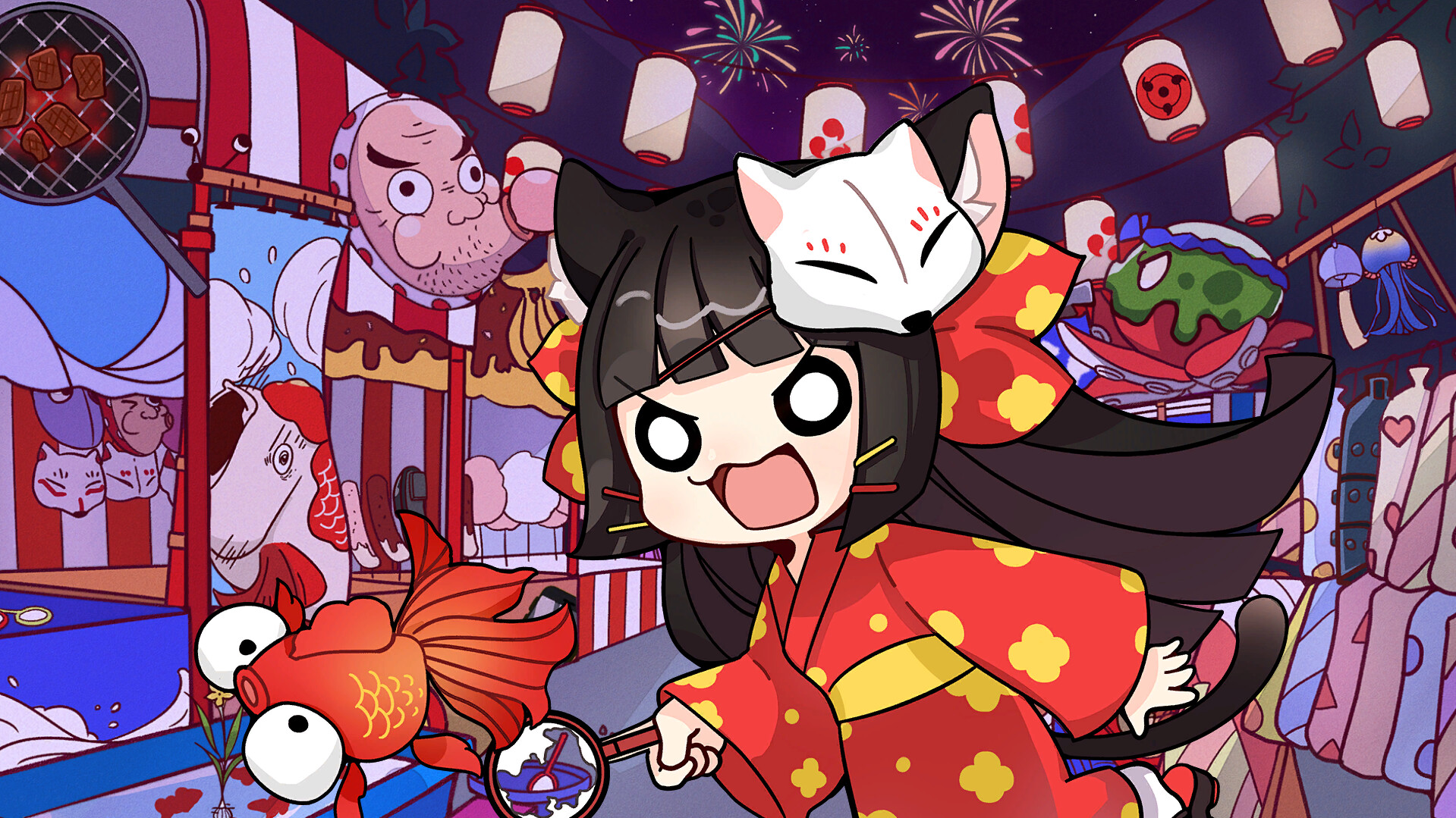 卖萌恶霸喵霸霸 Cute Bully Nyanbaba official in-game screenshot 1