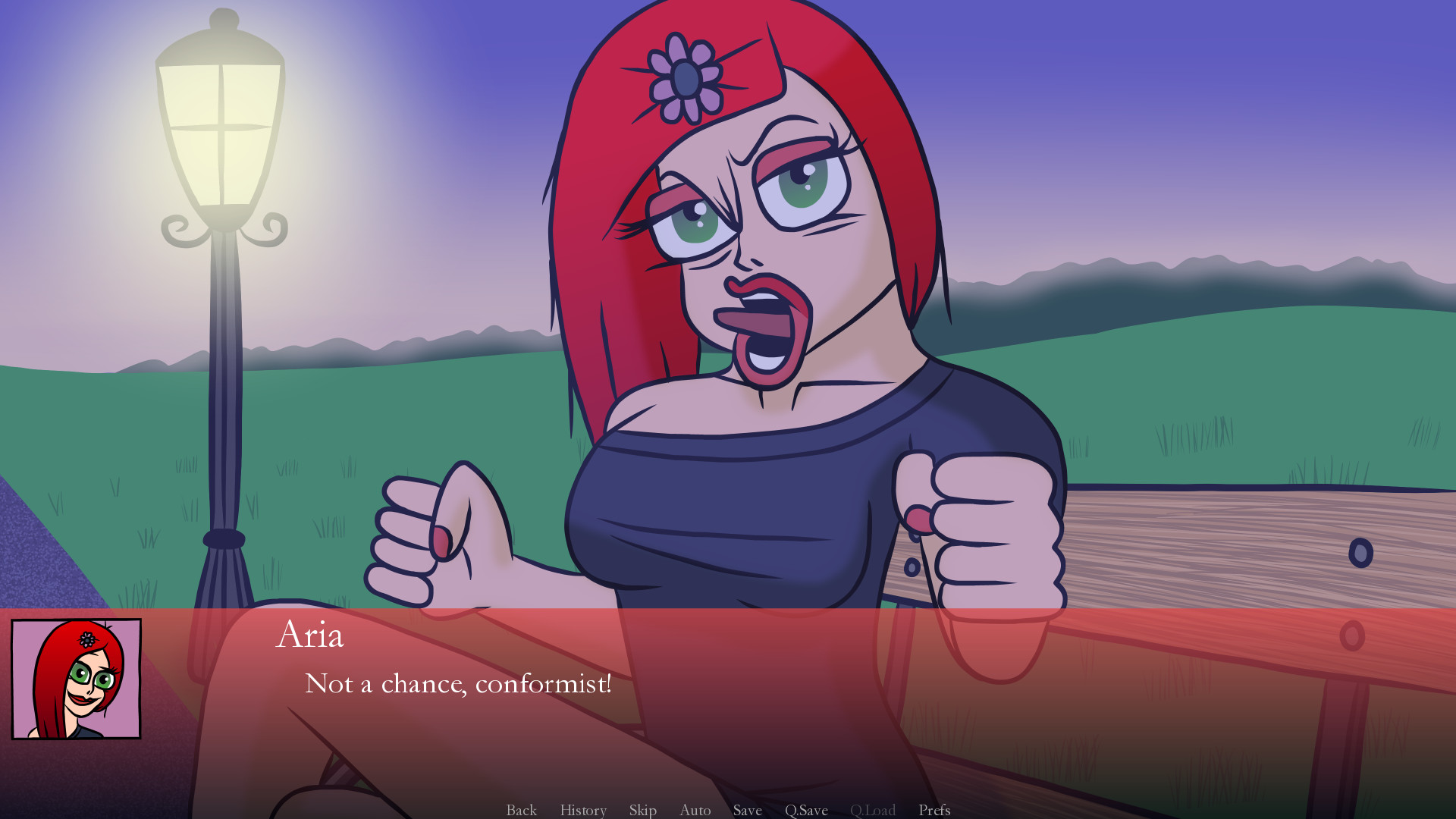 Aria Dating Simulator official in-game screenshot 1