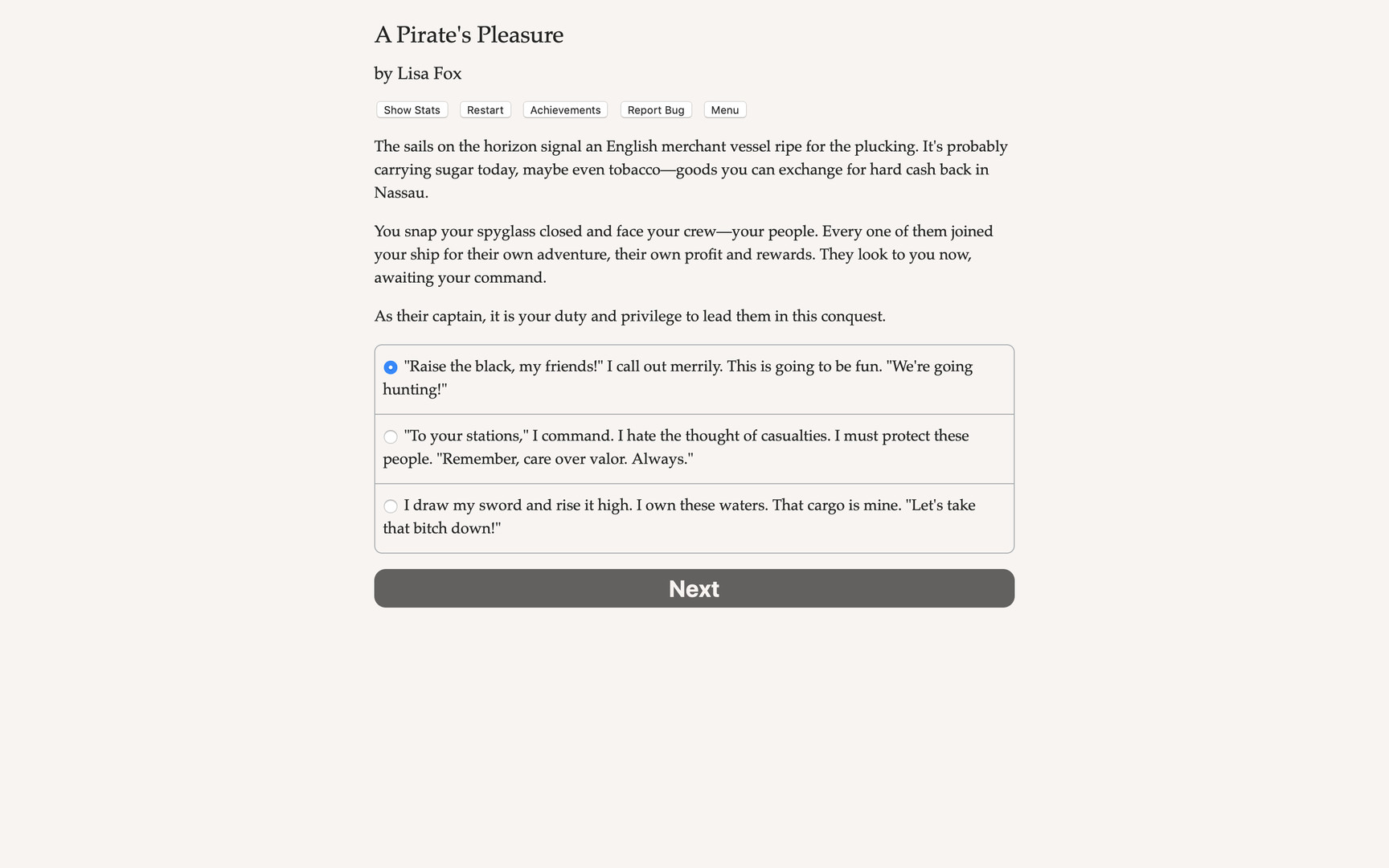 A Pirate's Pleasure official in-game screenshot 1