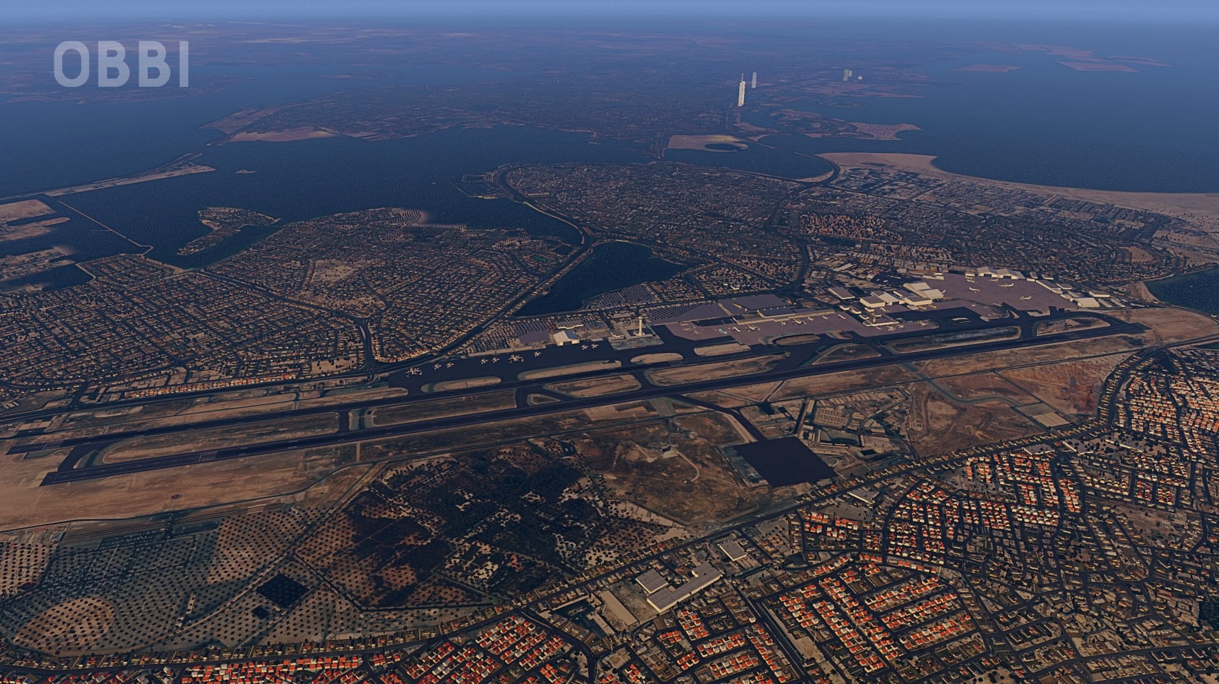 X-Plane 11 - Add-on: Just Asia - OBBI - Bahrain Intl Airport & City official in-game screenshot 1