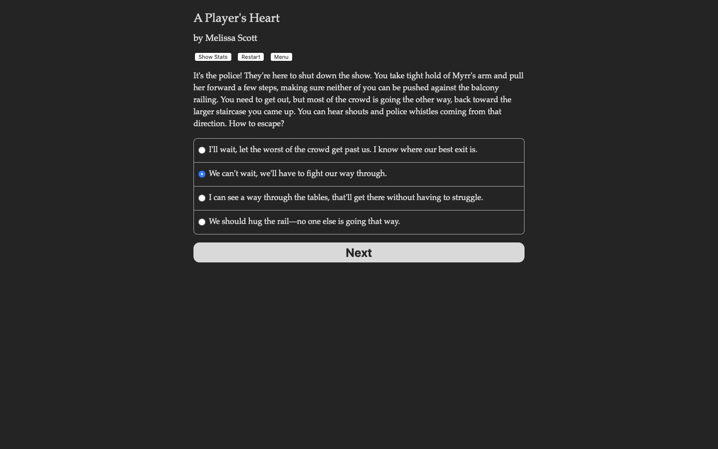 A Player's Heart official in-game screenshot 1