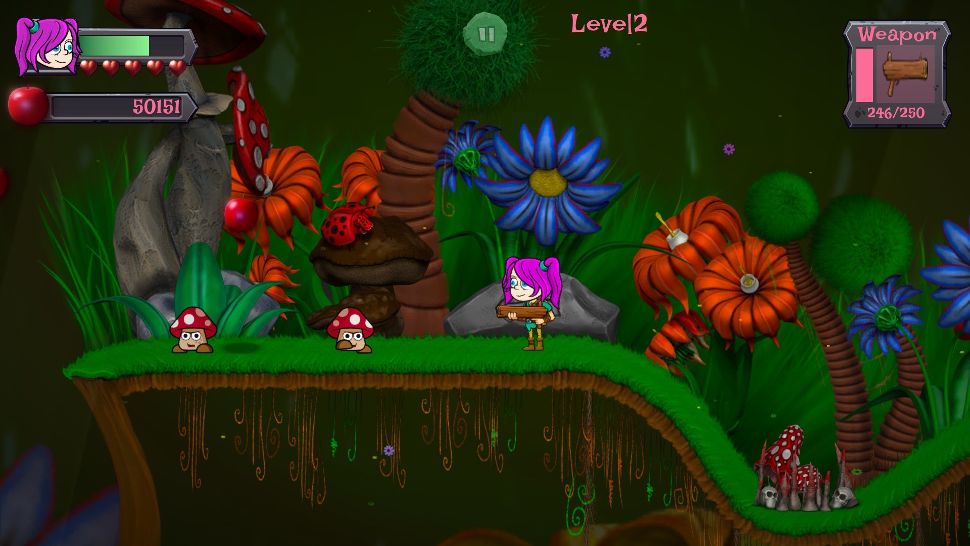 Xyla and the 'Shrooms of Doom official in-game screenshot 1