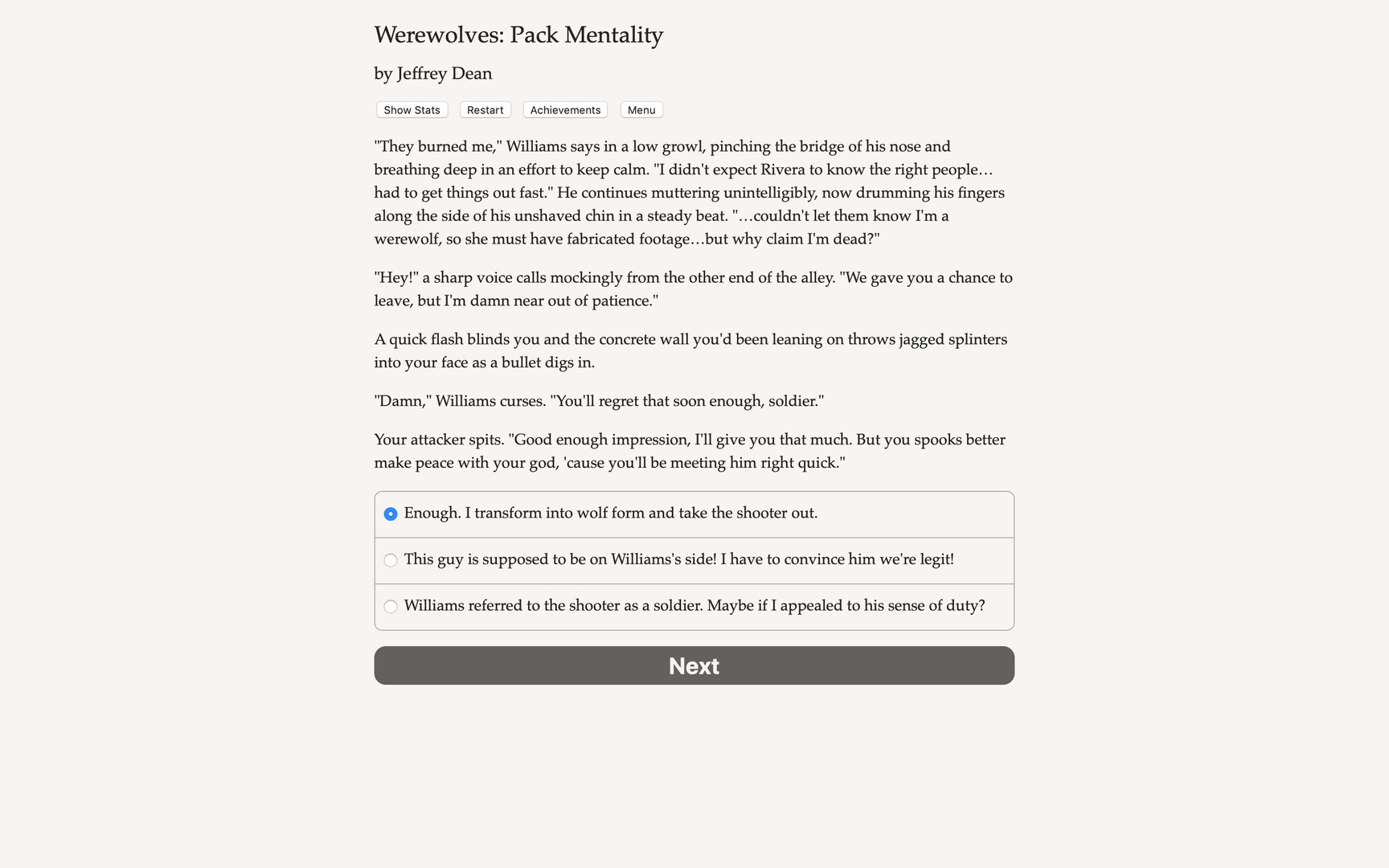 Werewolves 2: Pack Mentality official in-game screenshot 1