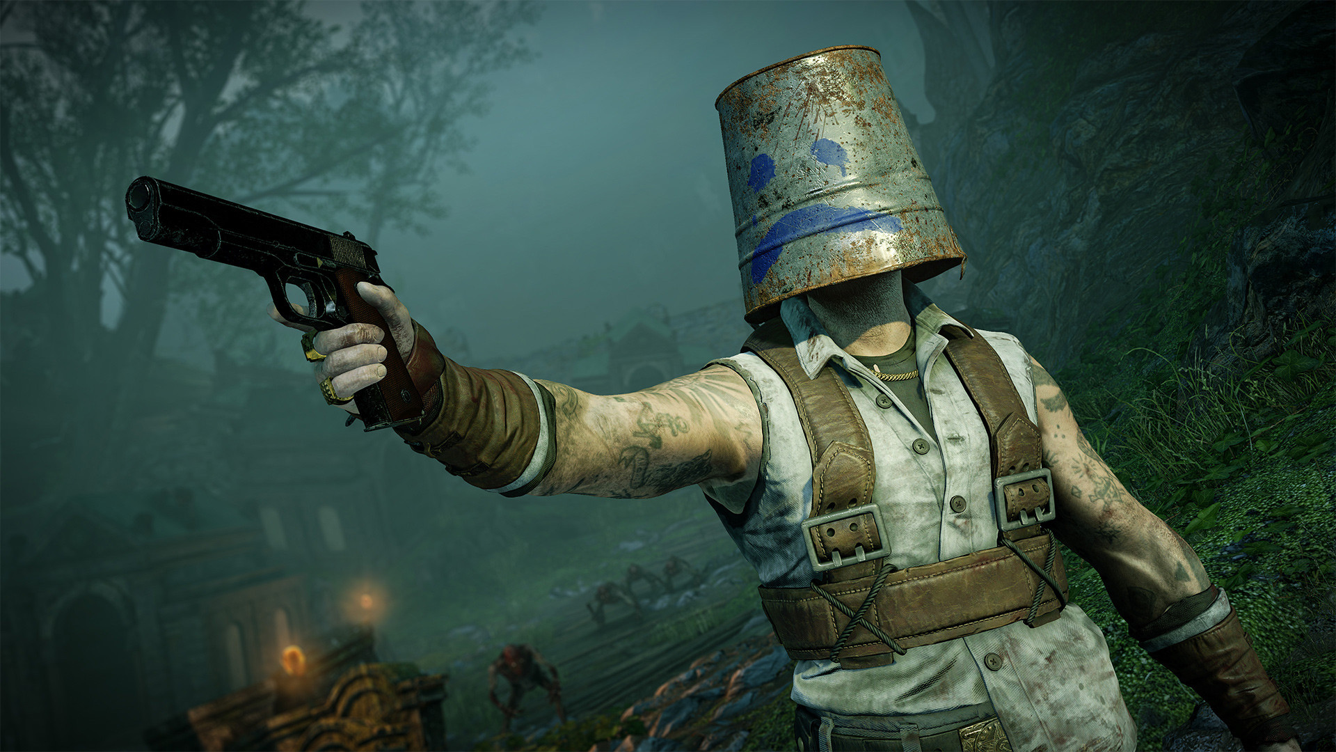 Zombie Army 4: Bucket Headgear Bundle official in-game screenshot 1