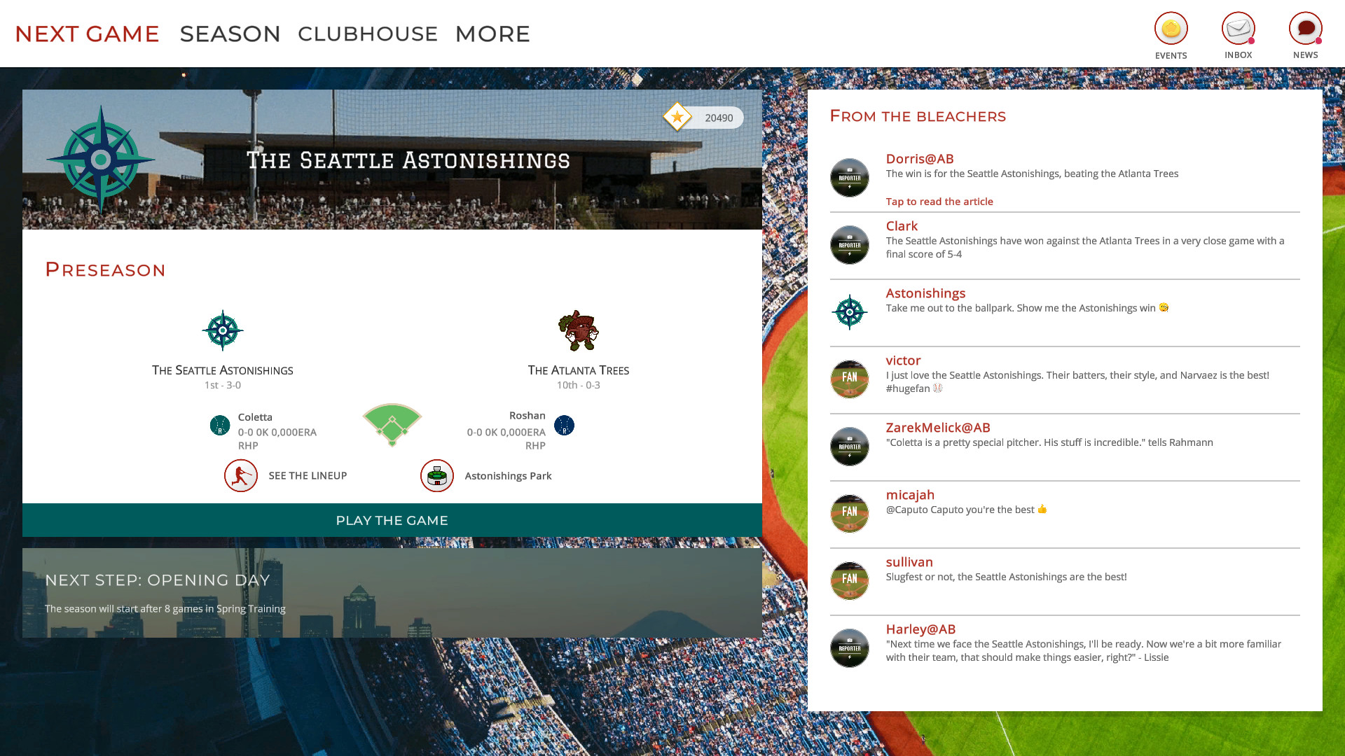 Astonishing Baseball 20 official in-game screenshot 1