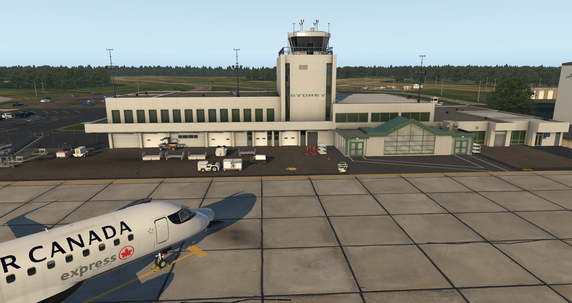 X-Plane 11 - Add-on: Airfield Canada - CYQY - J.A. Douglas McCurdy Sydney Airport official in-game screenshot 1