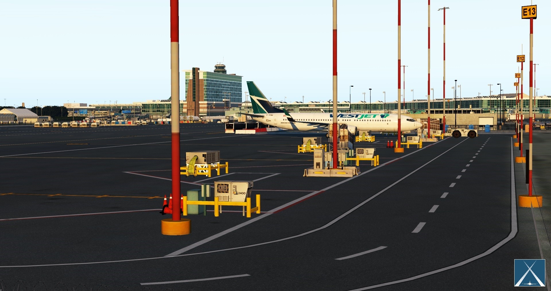 X-Plane 11 - Add-on: Globall Art - CYVR - Vancouver International Airport official in-game screenshot 1