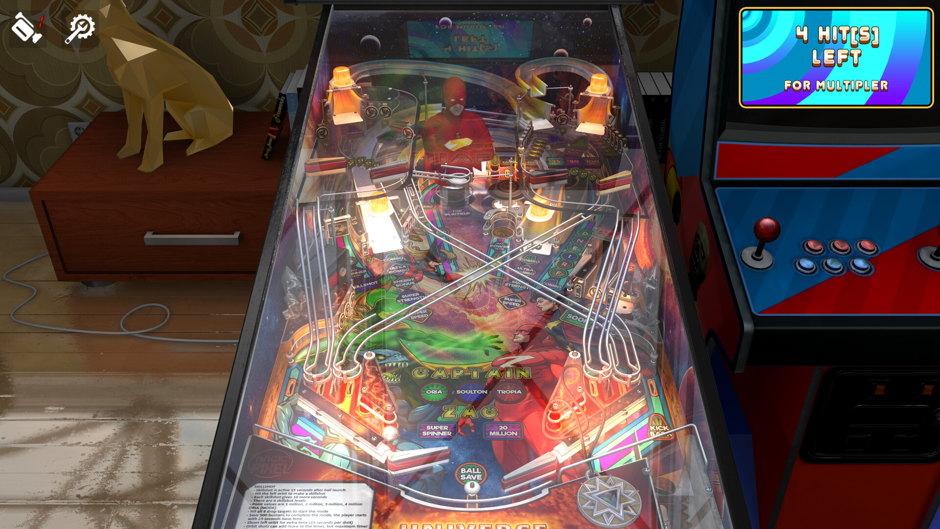 Zaccaria Pinball - Universe Deluxe Pinball Table official in-game screenshot 1