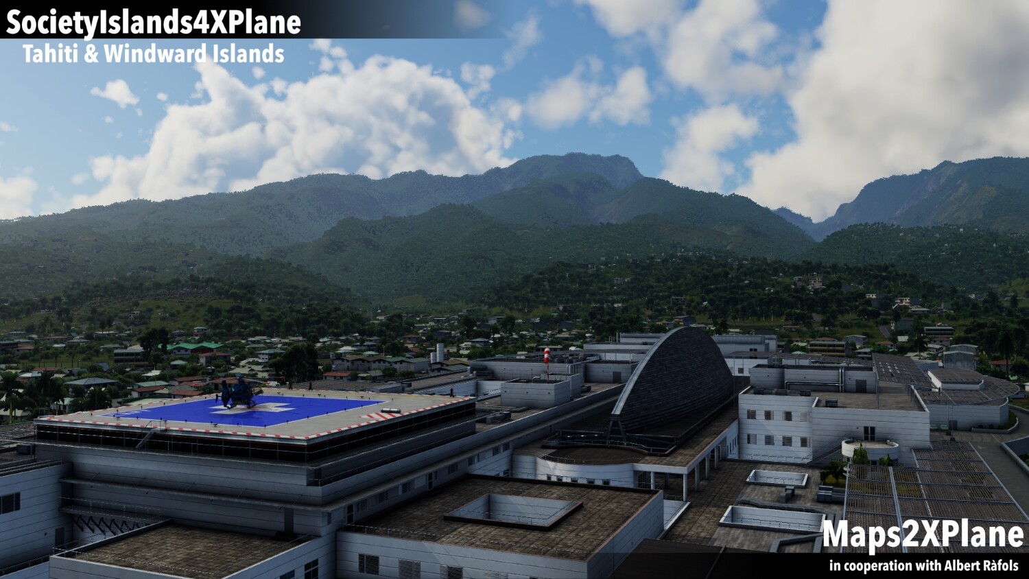 X-Plane 11 - Add-on: Aerosoft - Society Islands XP - Tahiti & Windward Islands official in-game screenshot 1