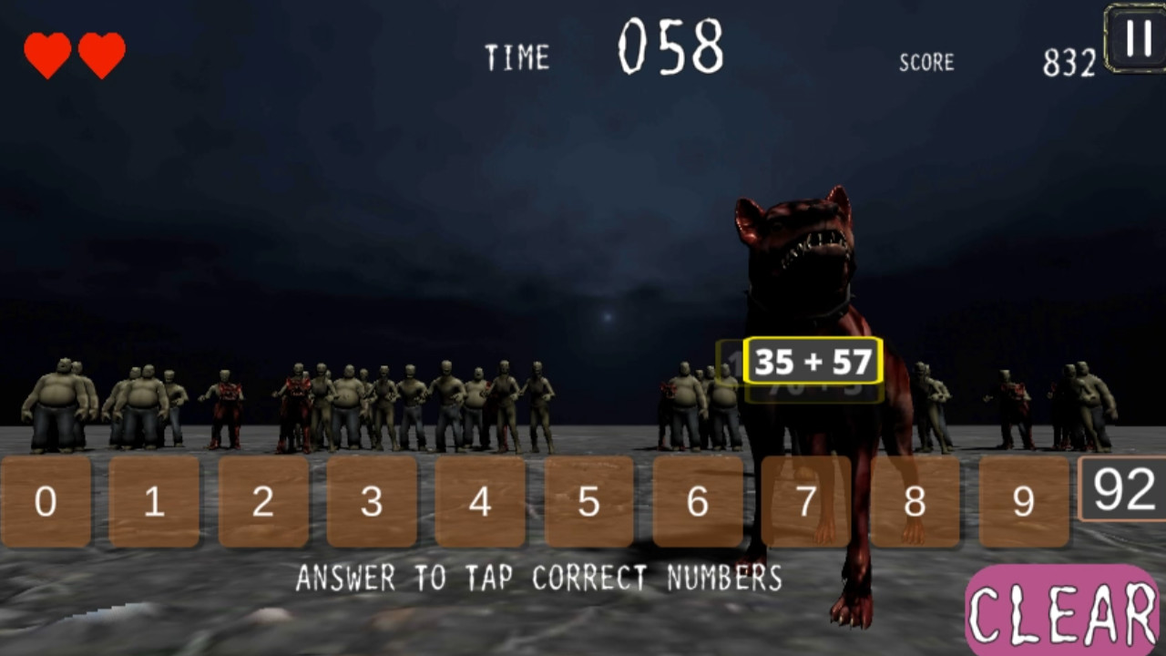 ZOMBIE MATHters official in-game screenshot 1