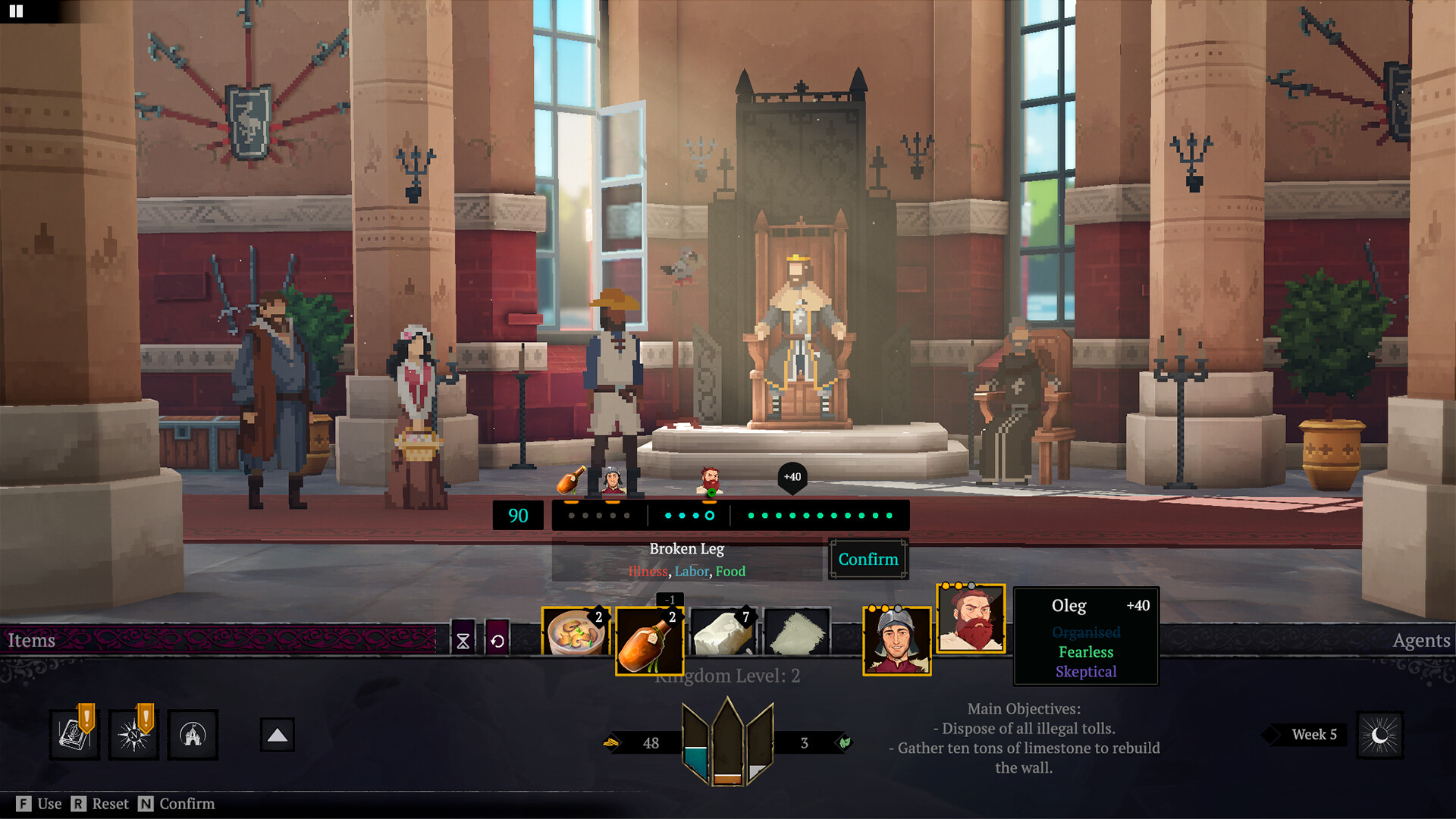 Yes, Your Grace: Snowfall official in-game screenshot 1