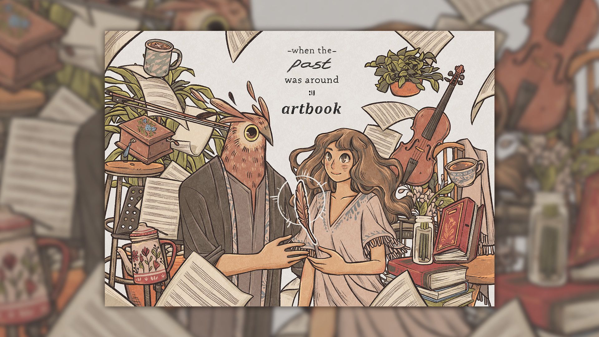 When The Past Was Around - Artbook DLC official in-game screenshot 1