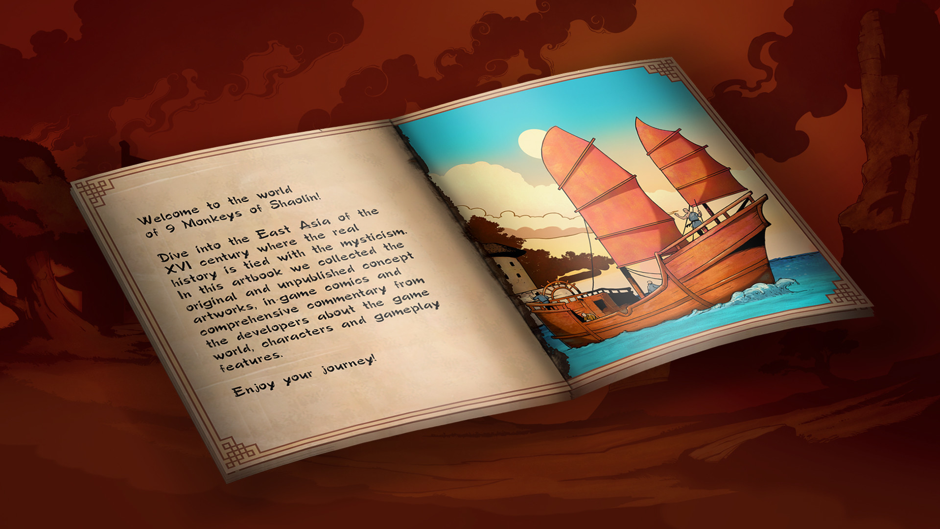 9 Monkeys of Shaolin - Digital Artbook official in-game screenshot 1