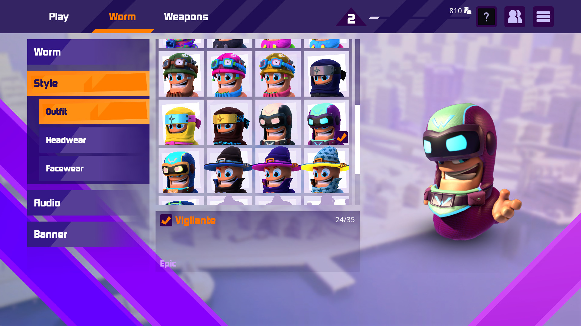 Worms Rumble - Action All-Stars Pack official in-game screenshot 1