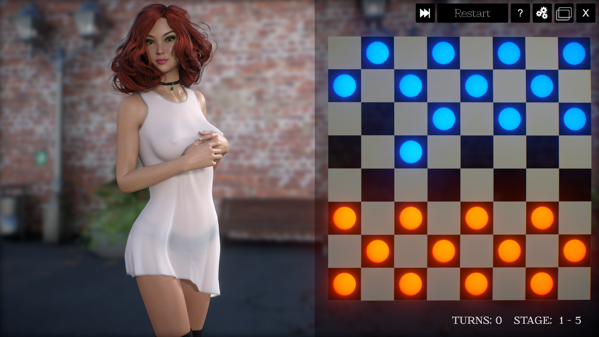 3D Hentai Checkers - Additional Girls 2 official in-game screenshot 1