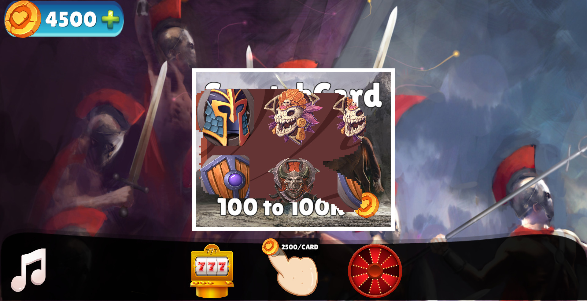 Ancient Warriors Casino Jackpot official in-game screenshot 1