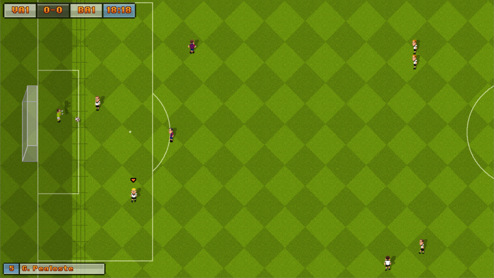 16-Bit Soccer official in-game screenshot 1