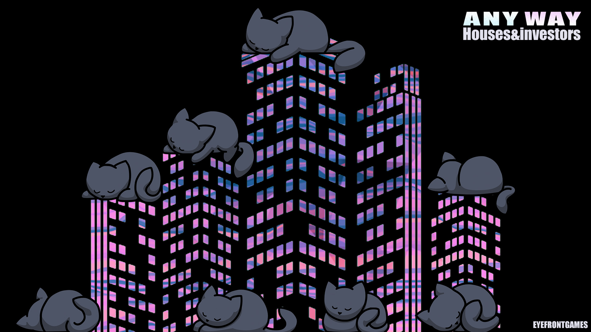 AnyWay! - "Black kitten" Stickers Pack official in-game screenshot 1