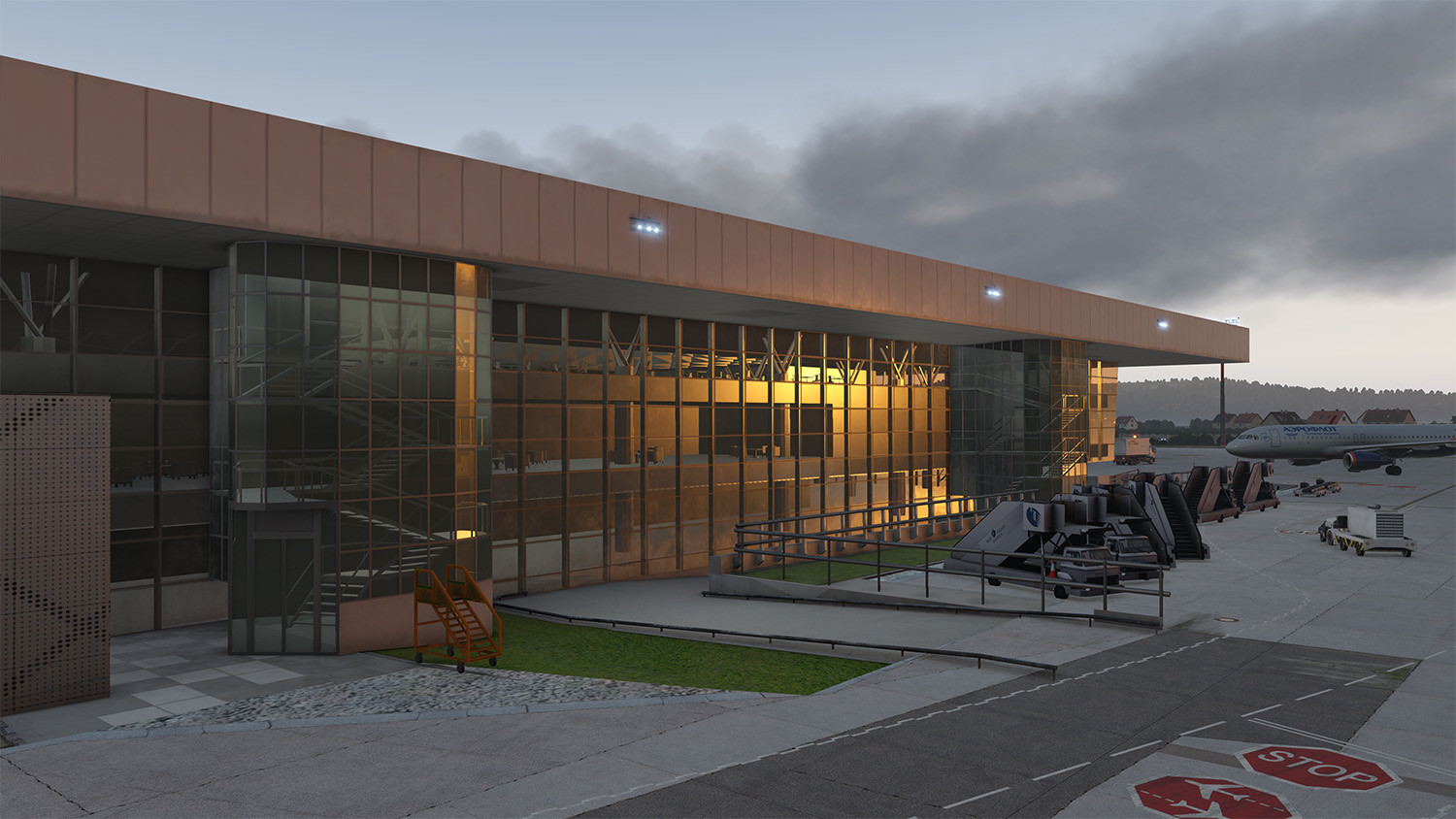 X-Plane 11 - Add-on: Aerosoft - Airport Split official in-game screenshot 1