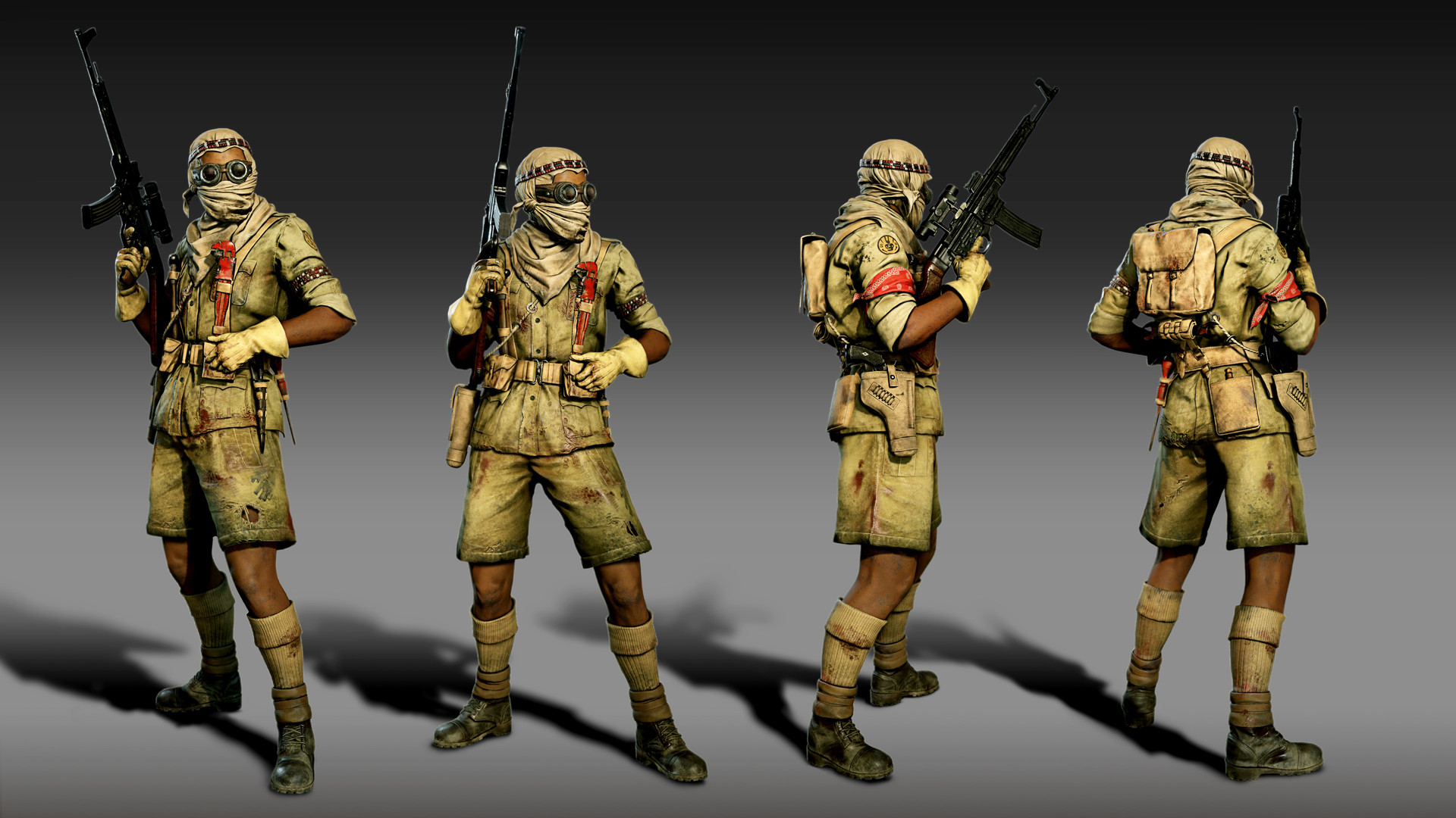 Zombie Army 4: Desert Rat Shola Outfit official in-game screenshot 1