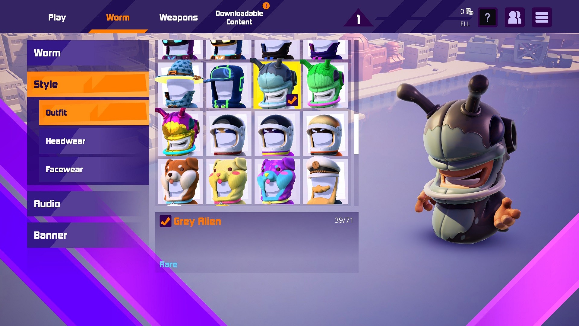 Worms Rumble - Spaceworm and Alien Double Pack official in-game screenshot 1