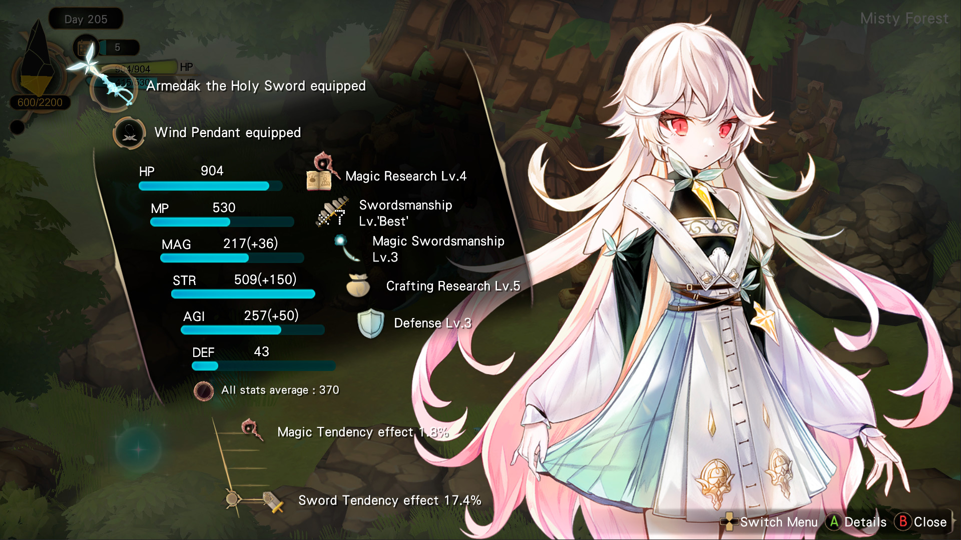 Witch Spring 3 Costume DLC - Bluebell official in-game screenshot 1