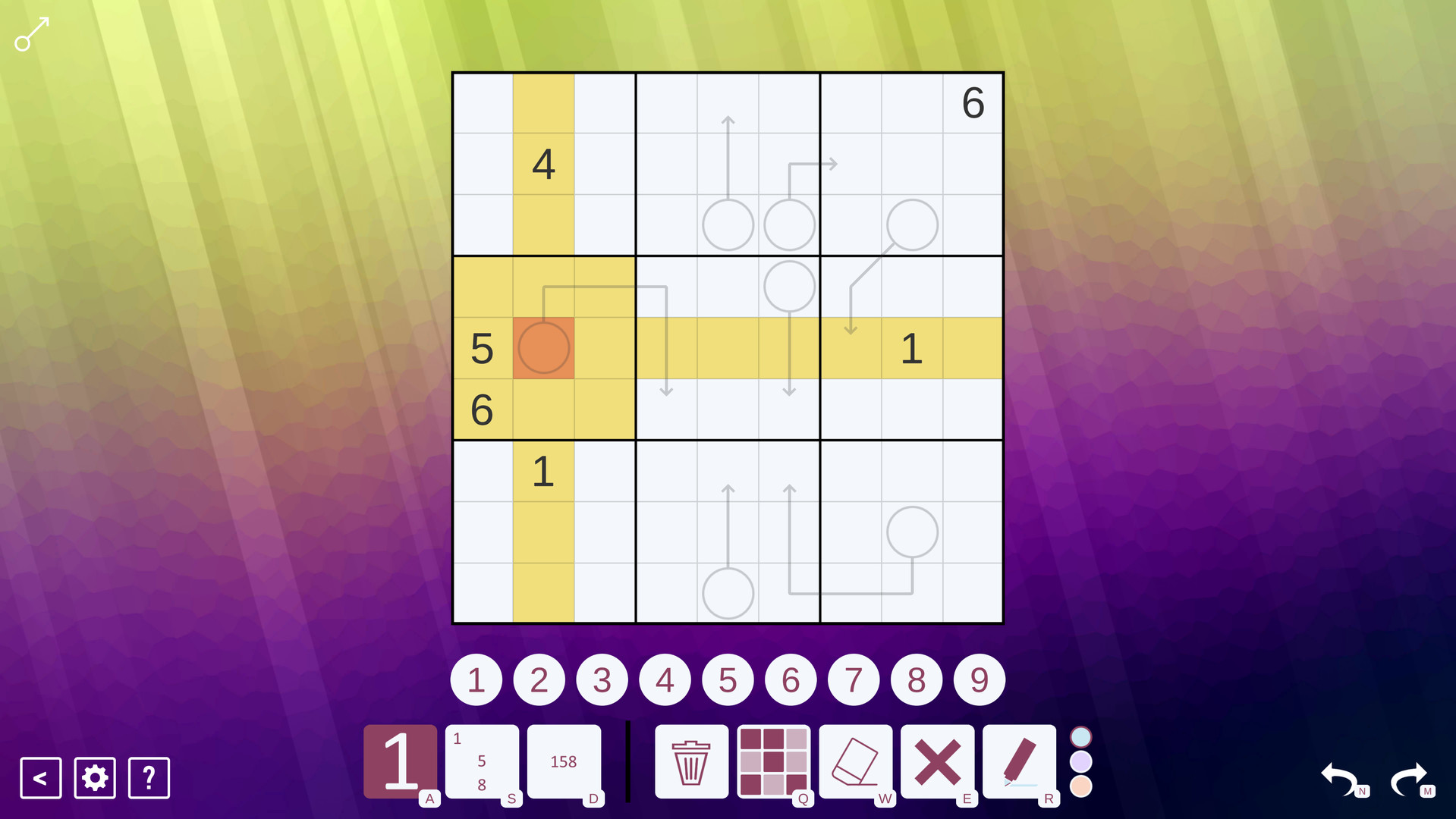 Arrow Sudoku official in-game screenshot 1