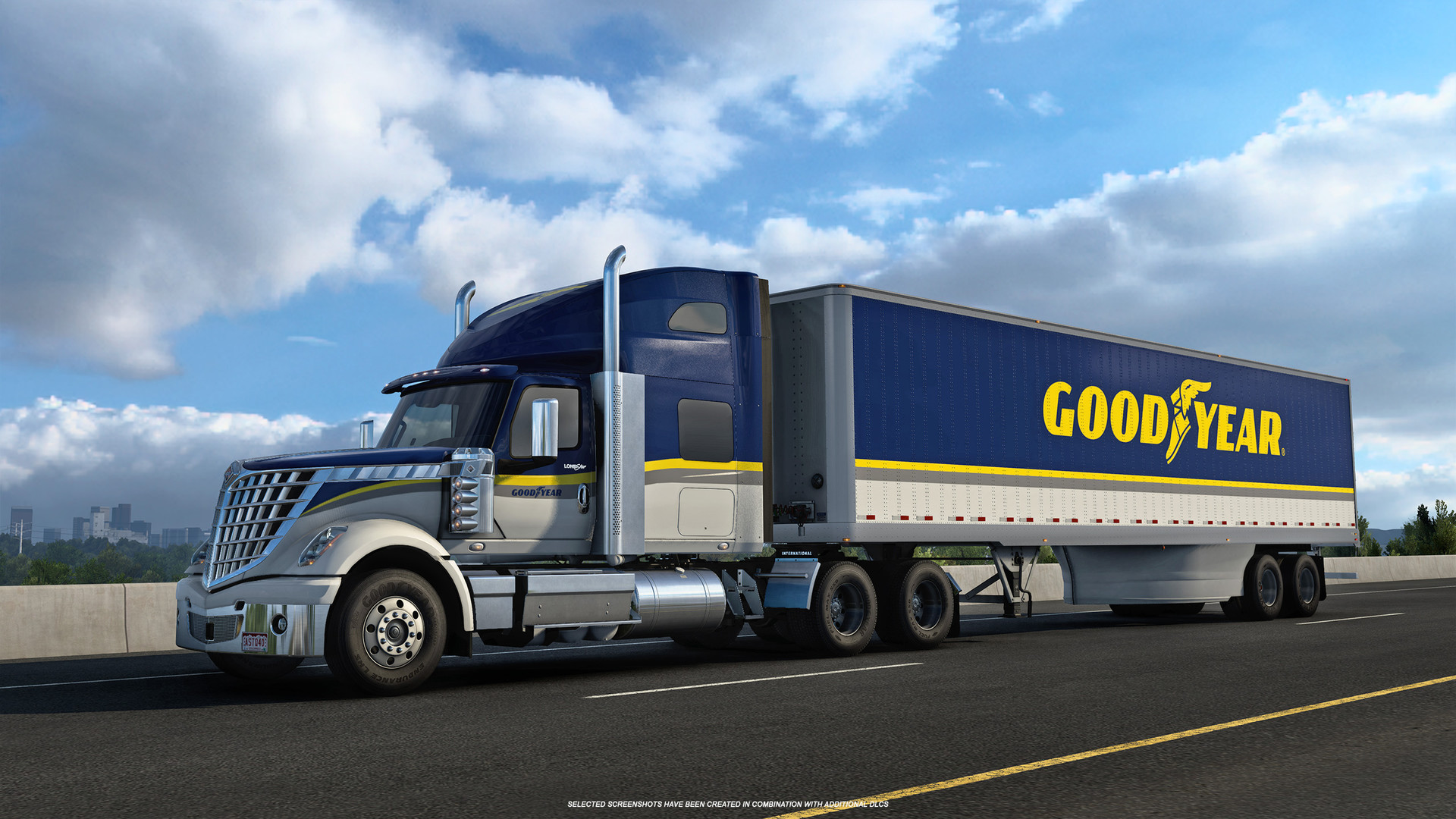 American Truck Simulator - Goodyear Tires Pack official in-game screenshot 1