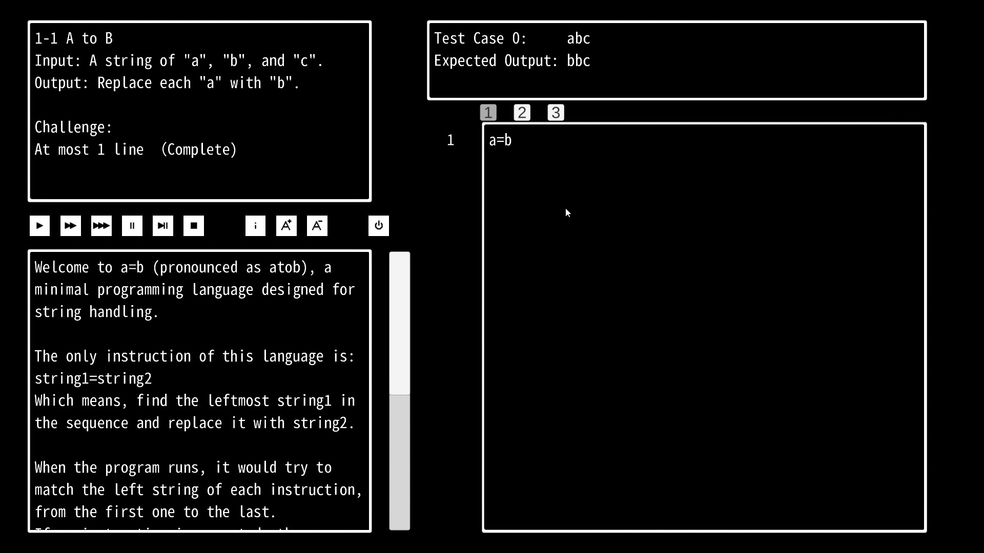 A=B official in-game screenshot 1