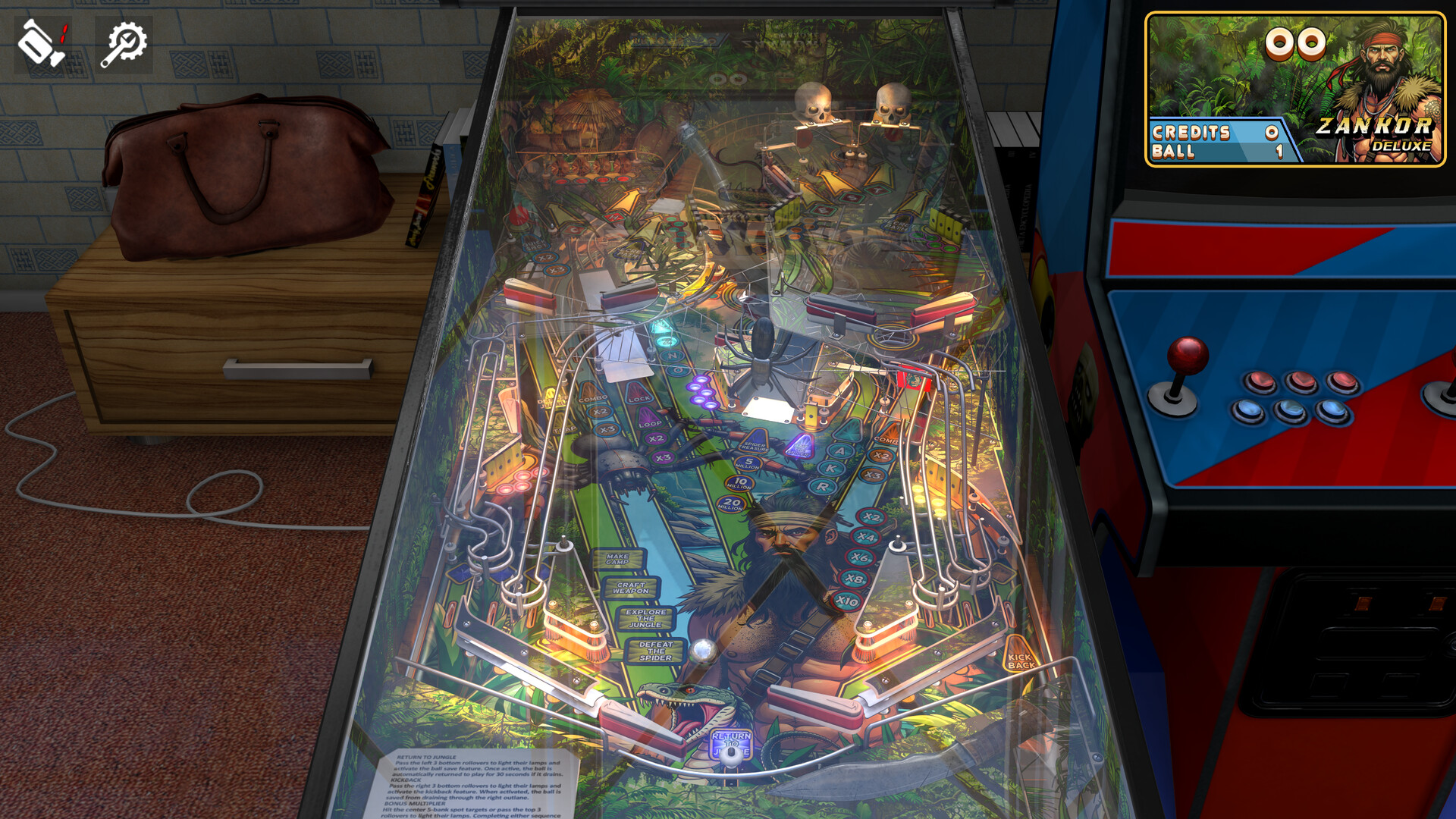 Zaccaria Pinball - Zankor Deluxe Pinball Table official in-game screenshot 1