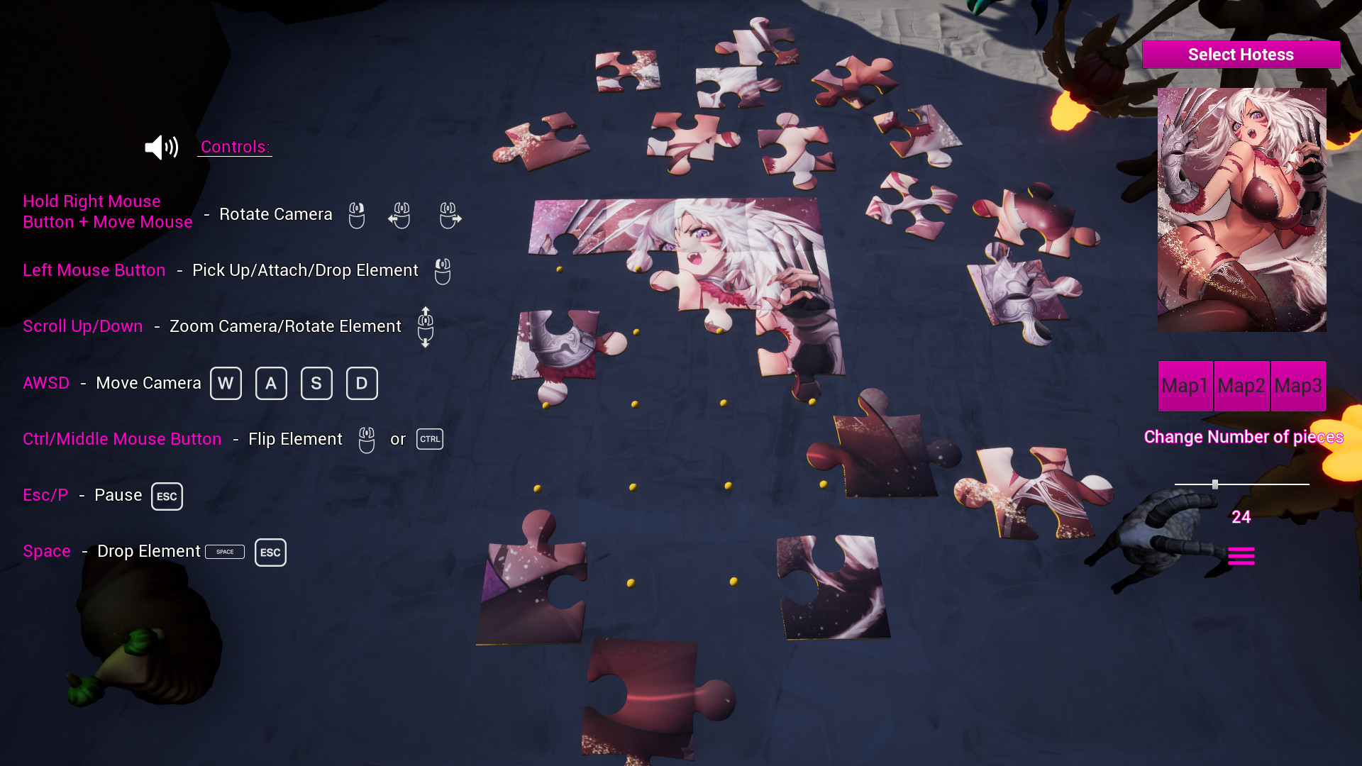 Anime Fantasy Jigsaw Puzzle 3D official in-game screenshot 1