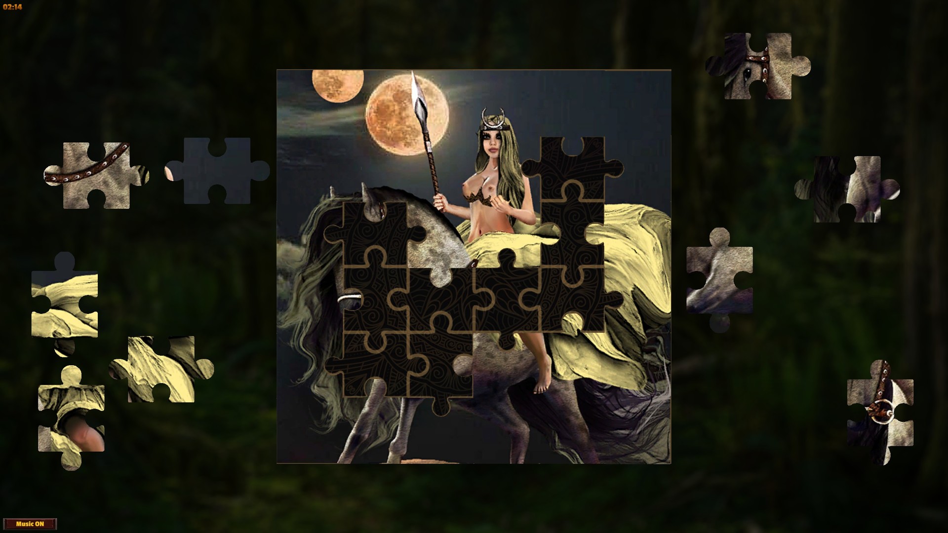 Adult Puzzles - Fantasy Ladies 2 official in-game screenshot 1