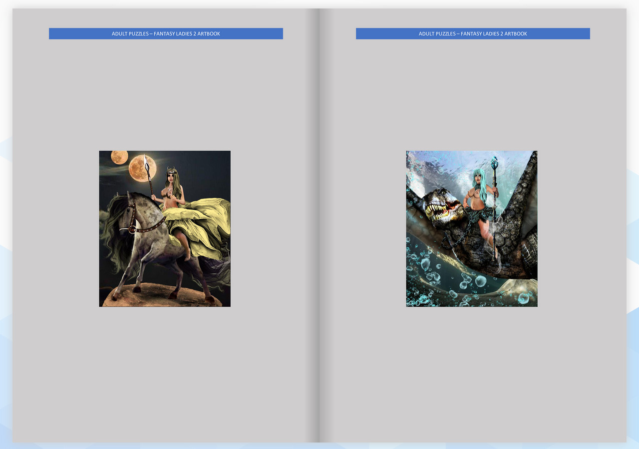 Adult Puzzles - Fantasy Ladies 2 ArtBook official in-game screenshot 1