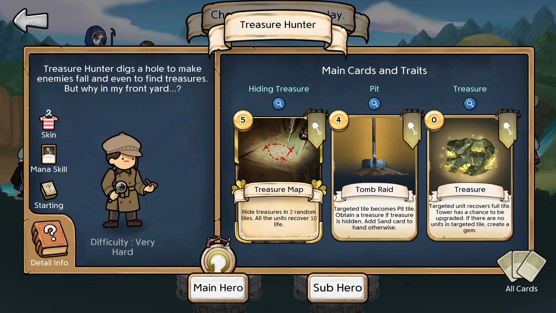 3 Minute Heroes - Detective (Treasure Hunter Skin) official in-game screenshot 1
