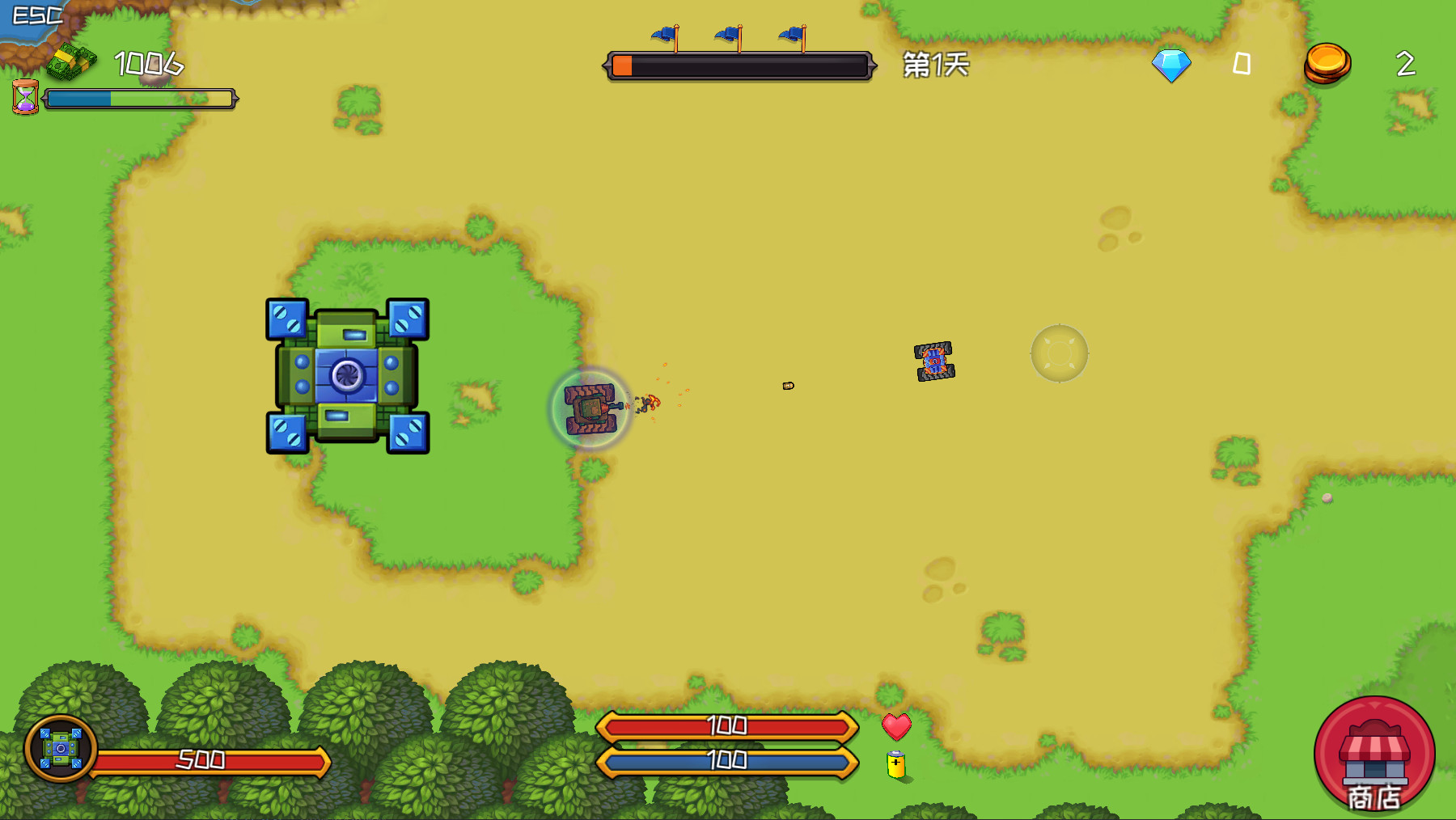 不充钱还想过关的坦克大战? official in-game screenshot 1