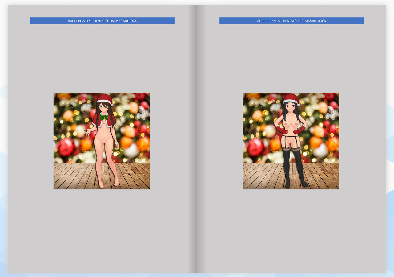 Adult Puzzles - Hentai Christmas ArtBook official in-game screenshot 1